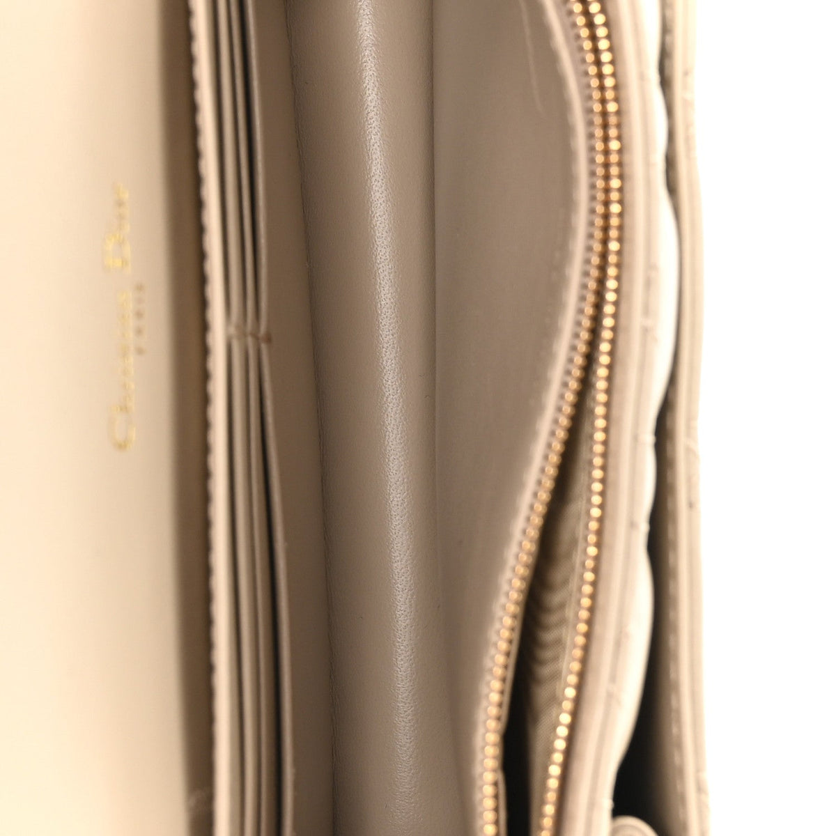 Lambskin Cannage Chain My Dior Daily Chain Pouch Powder Beige wholesalehk.shop