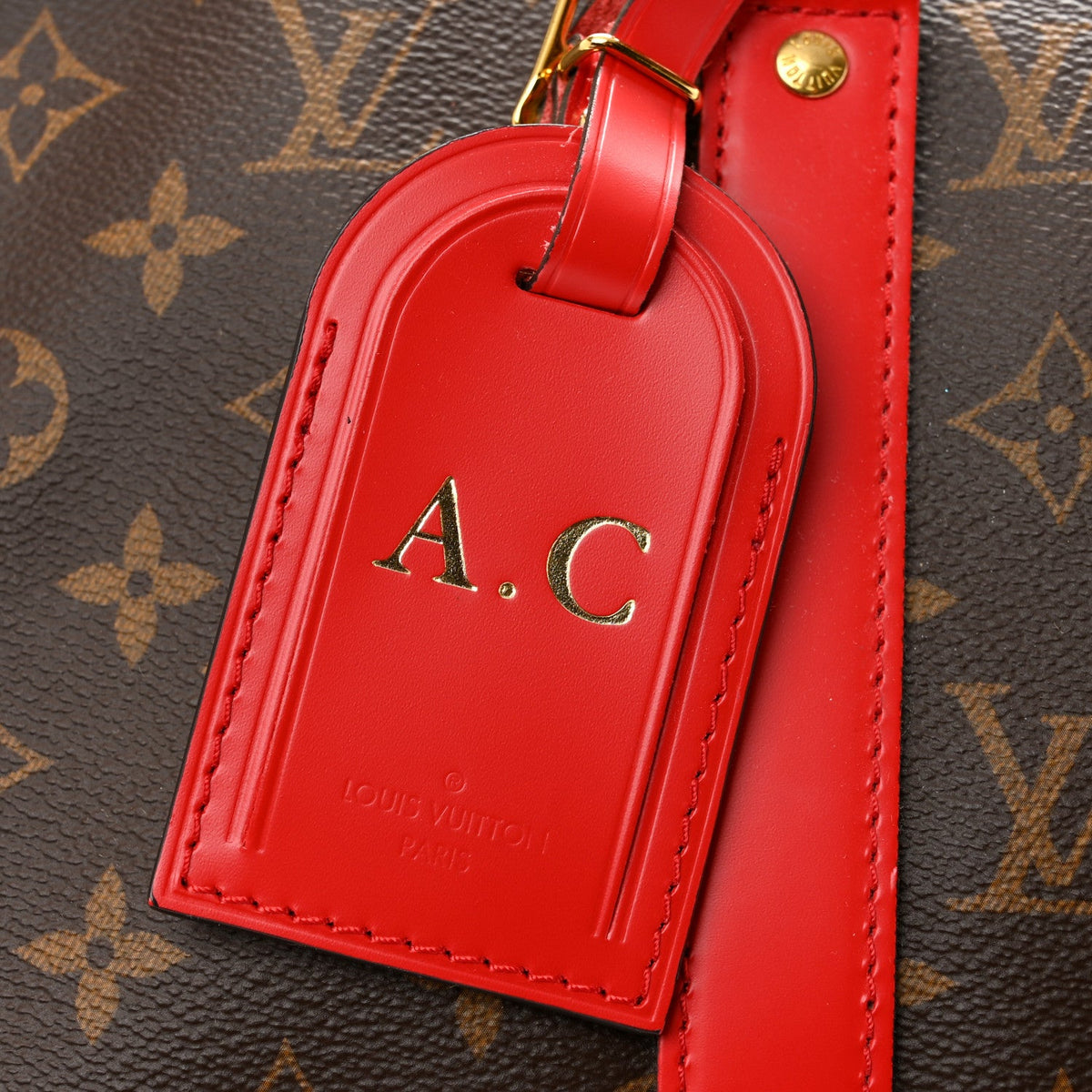 Calfskin Monogram Keepall Bandouliere 50 Coquelicot wholesalehk.shop