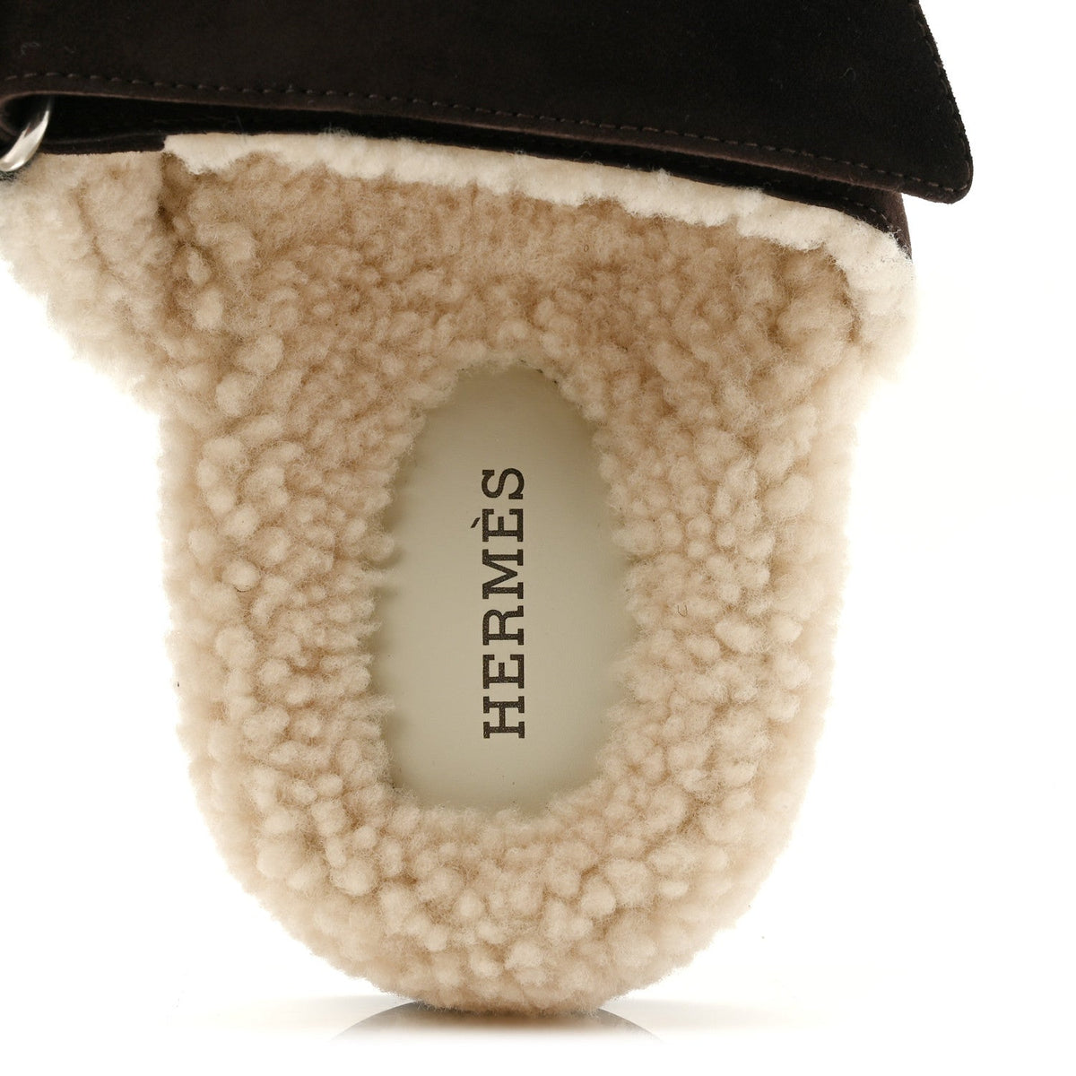 Suede Goatskin Woolskin Womens Chypre Sandals 37.5 Marron Ebene wholesalehk.shop