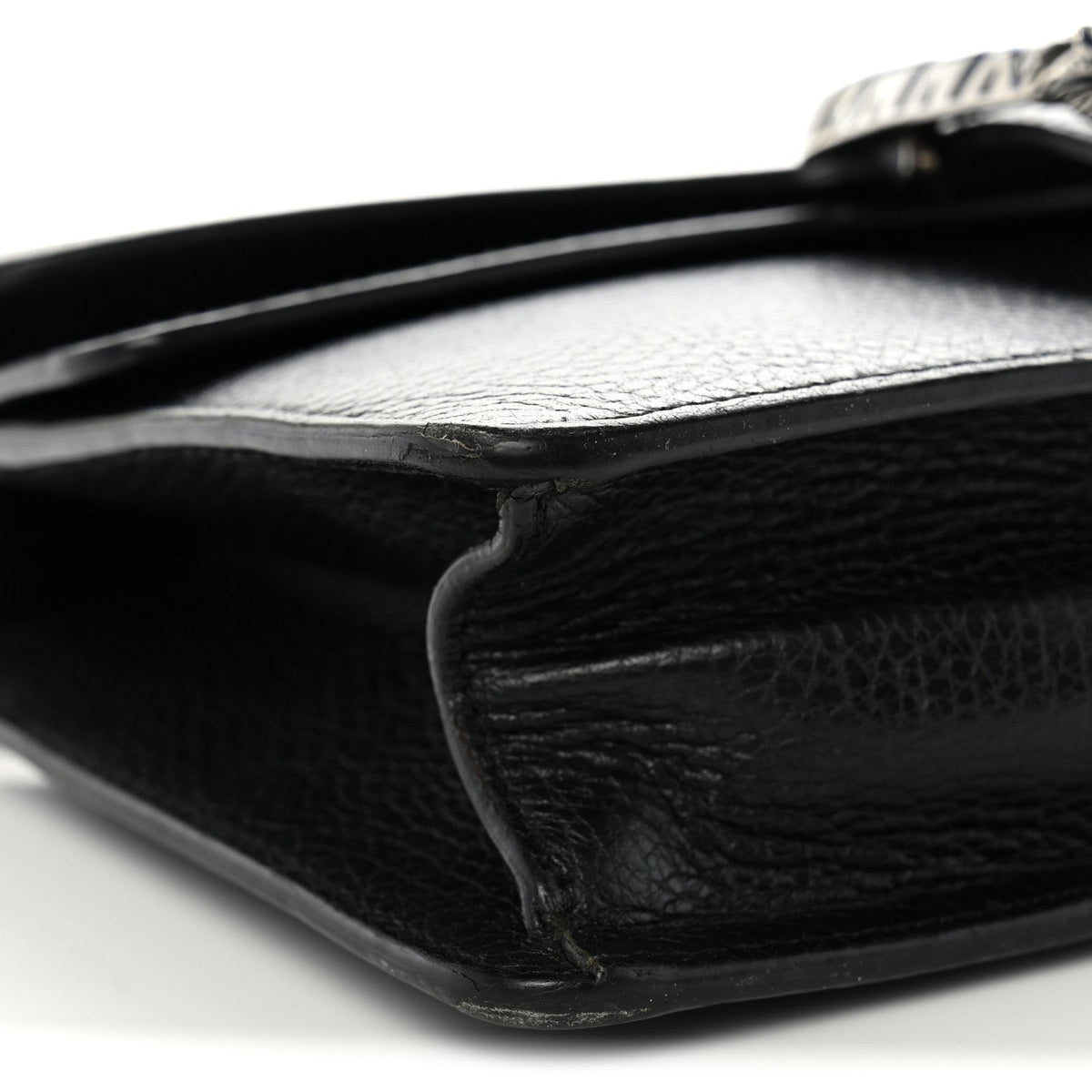 Dollar Calfskin Enamel Small Dionysus Shoulder Bag Black Electric Blue wholesalehk.shop