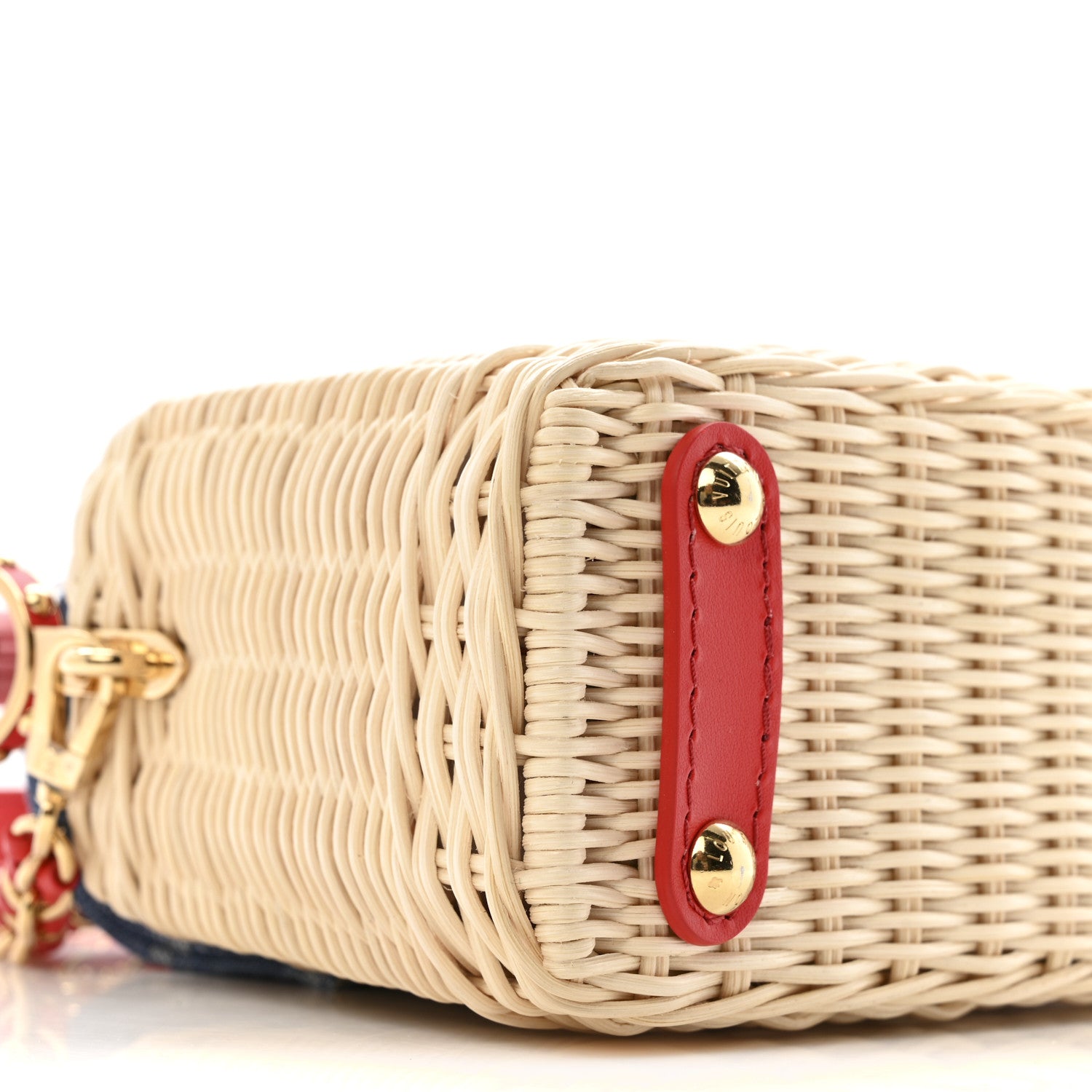 LV X TM Rattan Denim Calfskin Cerises Capucines Mini £¨ Direct shipment via from wholesalehk.shop