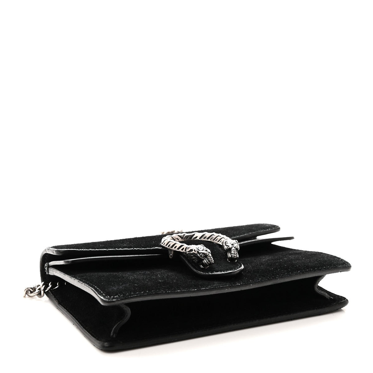 Suede Super Mini Dionysus Shoulder Bag Black wholesalehk.shop