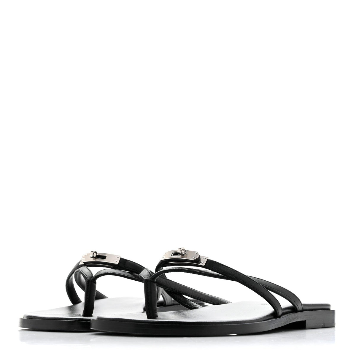 Calfskin Miss Sandals 35 Black wholesalehk.shop