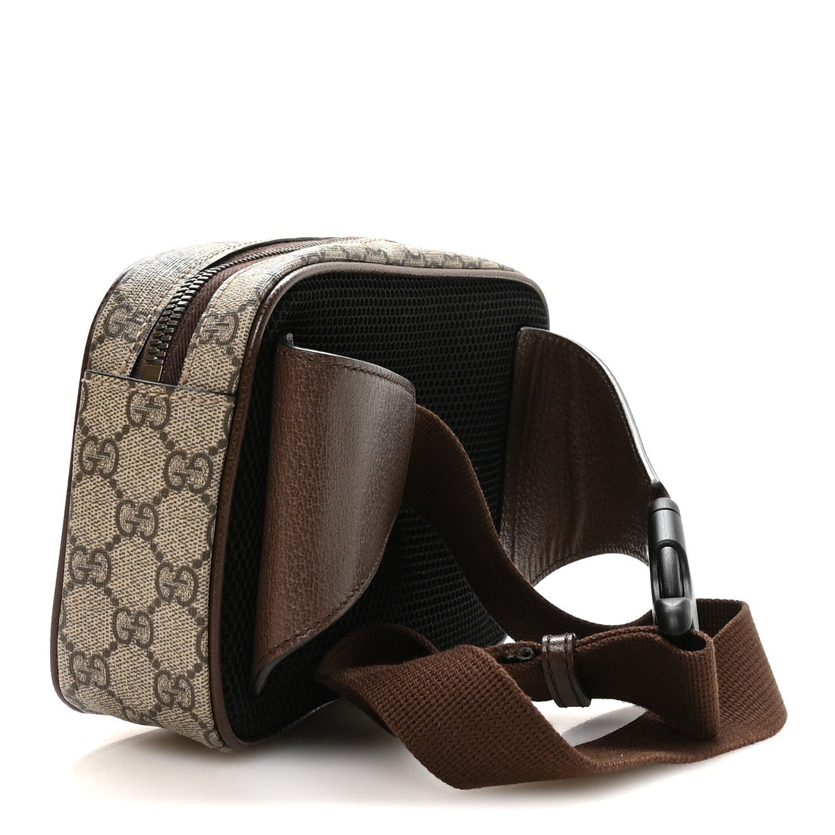 Soft GG Supreme Monogram Medium Ophidia Belt Bag Dark Brown wholesalehk.shop