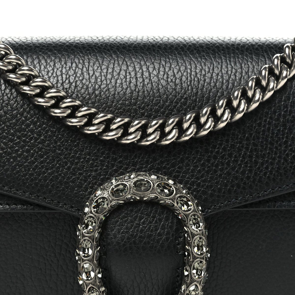 Pebbled Calfskin Small Dionysus Shoulder Bag Black wholesalehk.shop