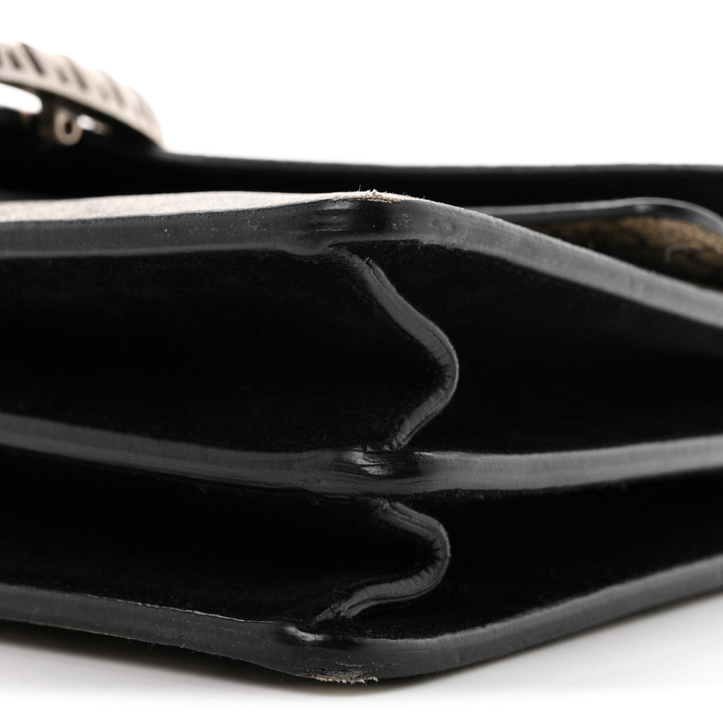 GG Supreme Monogram Small Dionysus Shoulder Bag Black wholesalehk.shop