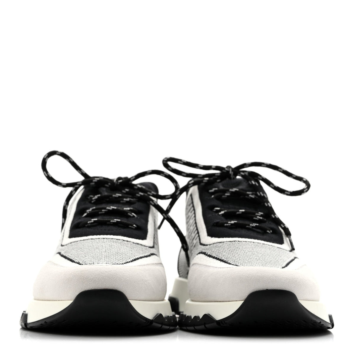 Knit Bi-Color Womens Addict Sneakers 37 Black White wholesalehk.shop
