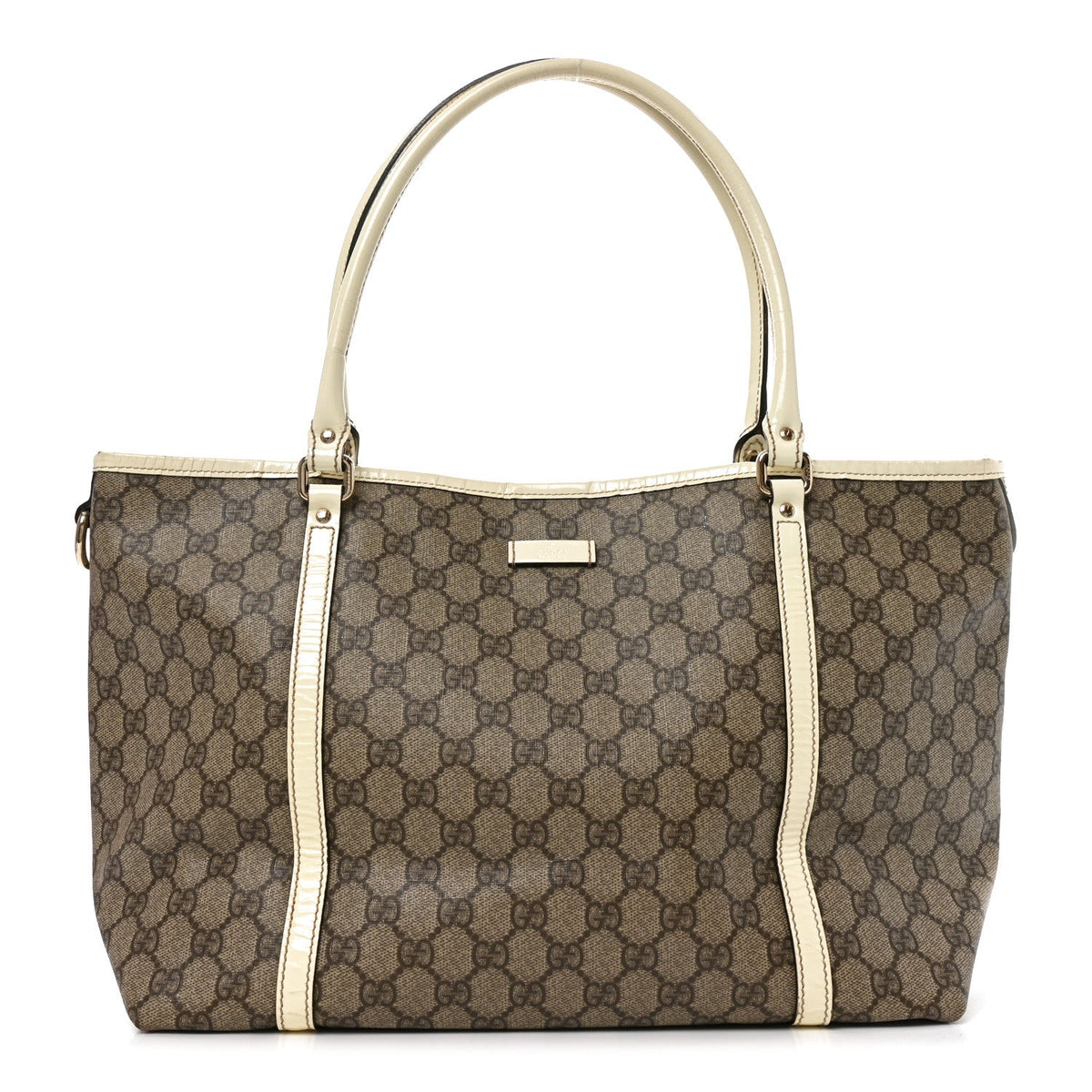 GG Plus Monogram Medium Joy Tote Off White wholesalehk.shop