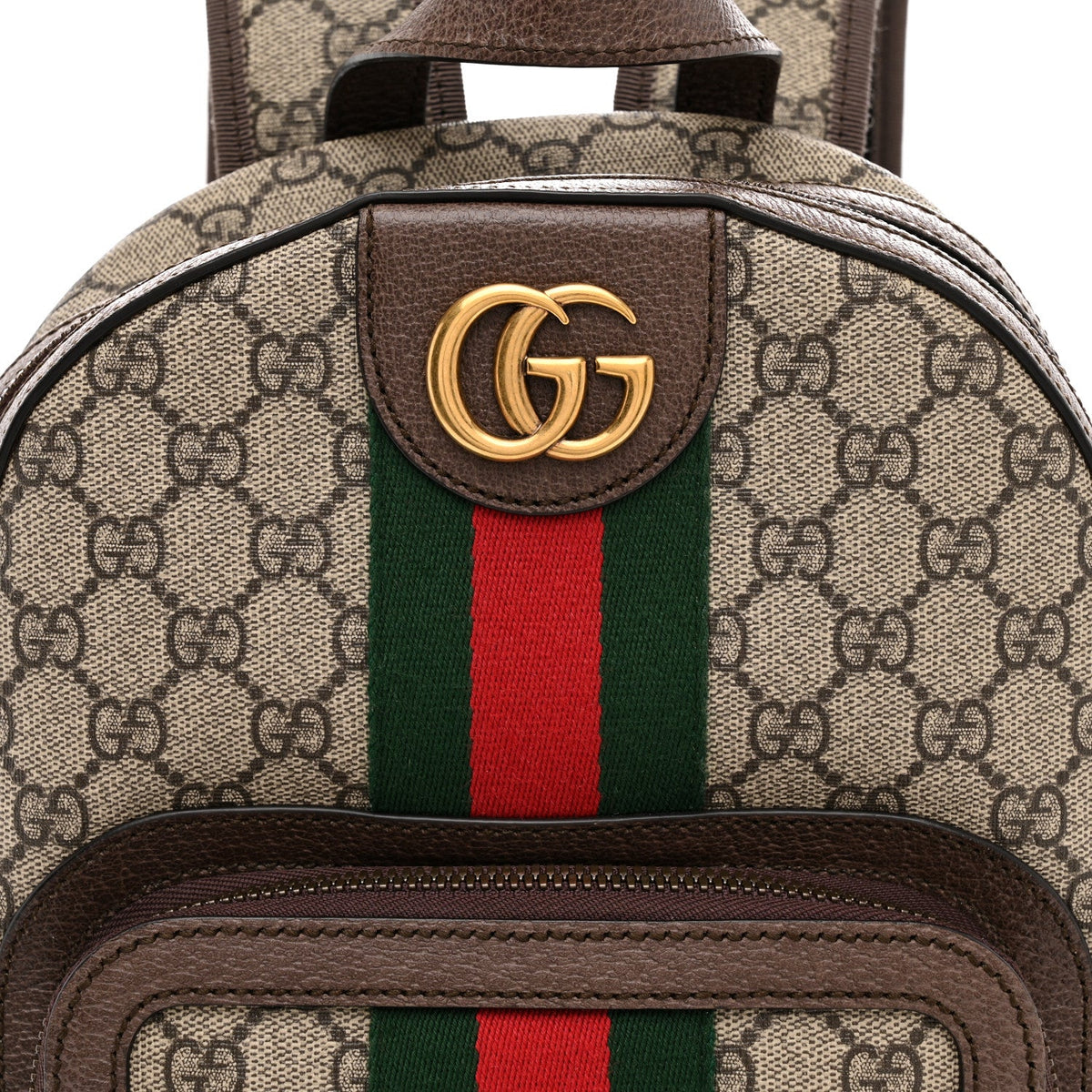 GG Supreme Monogram Calfskin Web Small Ophidia Day Backpack Beige Ebony New Acero wholesalehk.shop