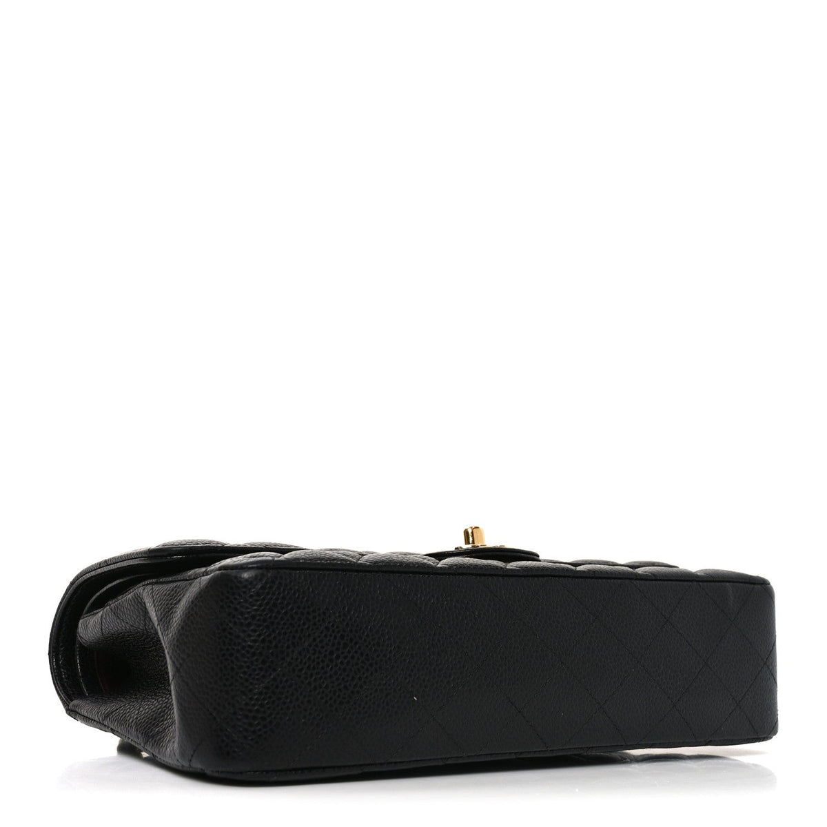 Caviar Quilted Medium Double Flap Black wholesalehk.shop