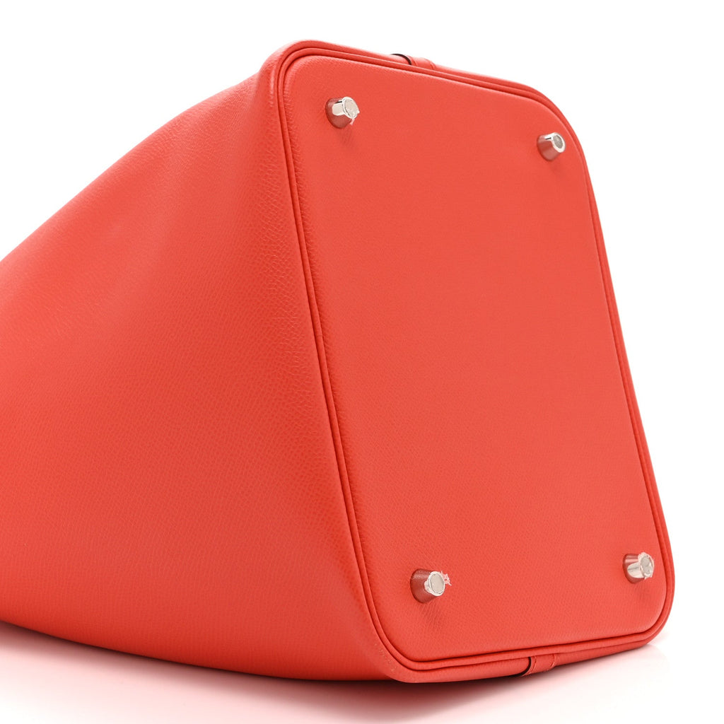 Epsom Tressage De Cuir Picotin Lock 22 MM Rouge Coeur Bleu du Nord Rouge H £¨ Direct shipment via from wholesalehk.shop