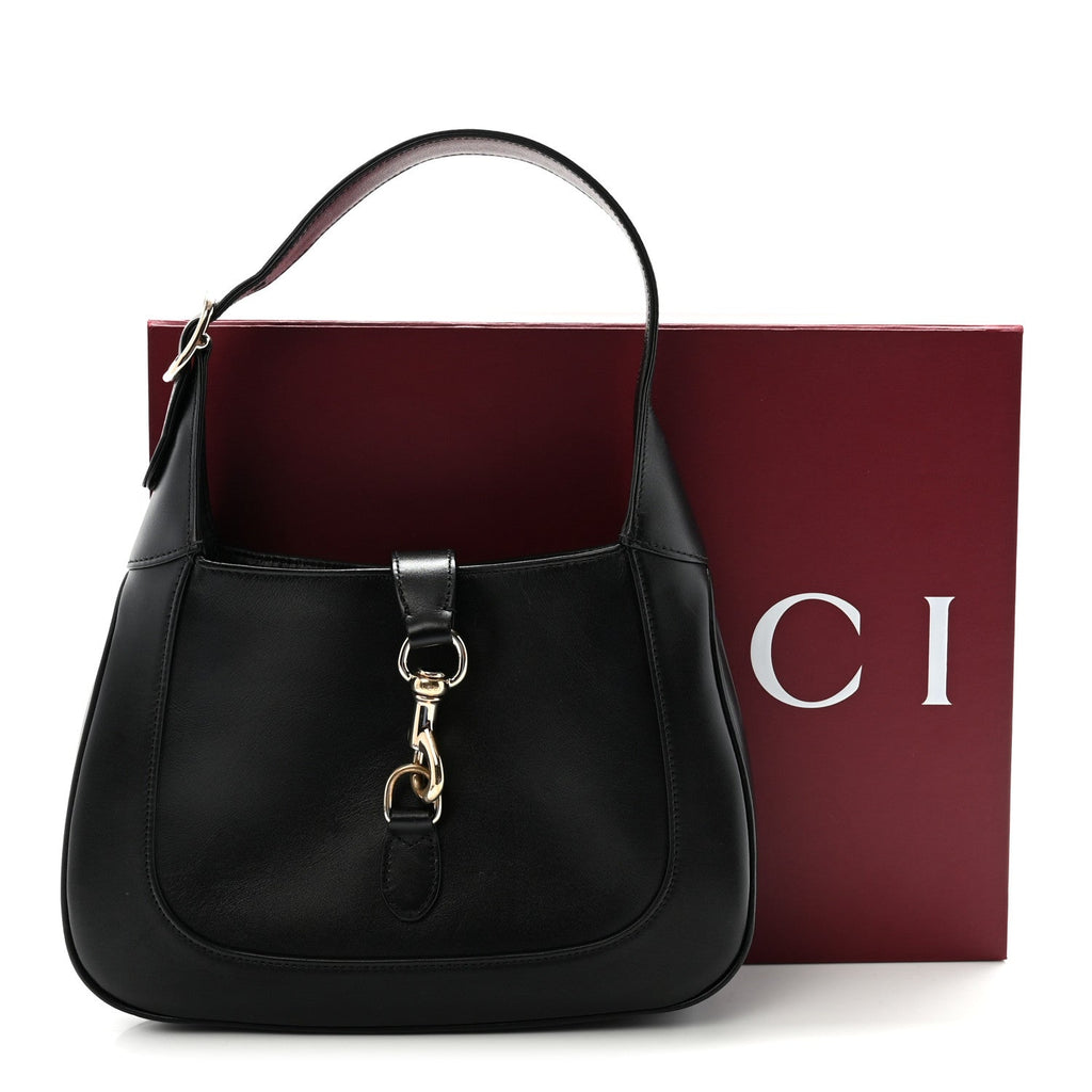 Calfskin Small Jackie Shoulder Bag Black £¨ Direct shipment via from wholesalehk.shop