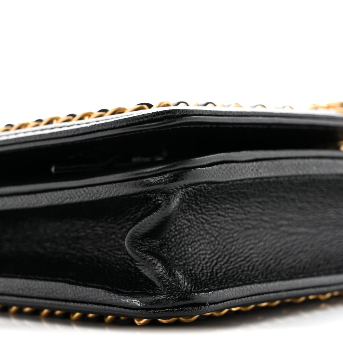 Caviar Quilted Chain Around Boy Wallet On Chain WOC Black wholesalehk.shop