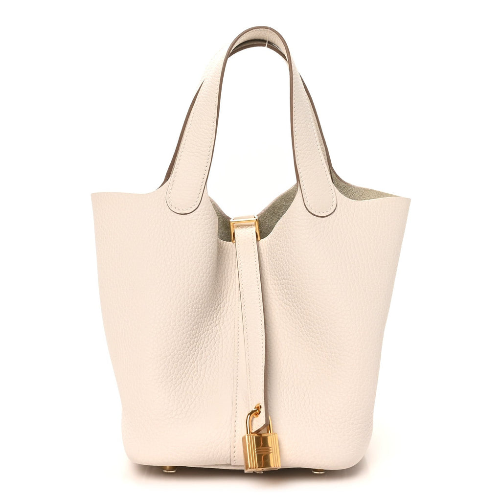 Taurillon Clemence Picotin Lock 18 PM Gris Pale £¨ Direct shipment via from wholesalehk.shop