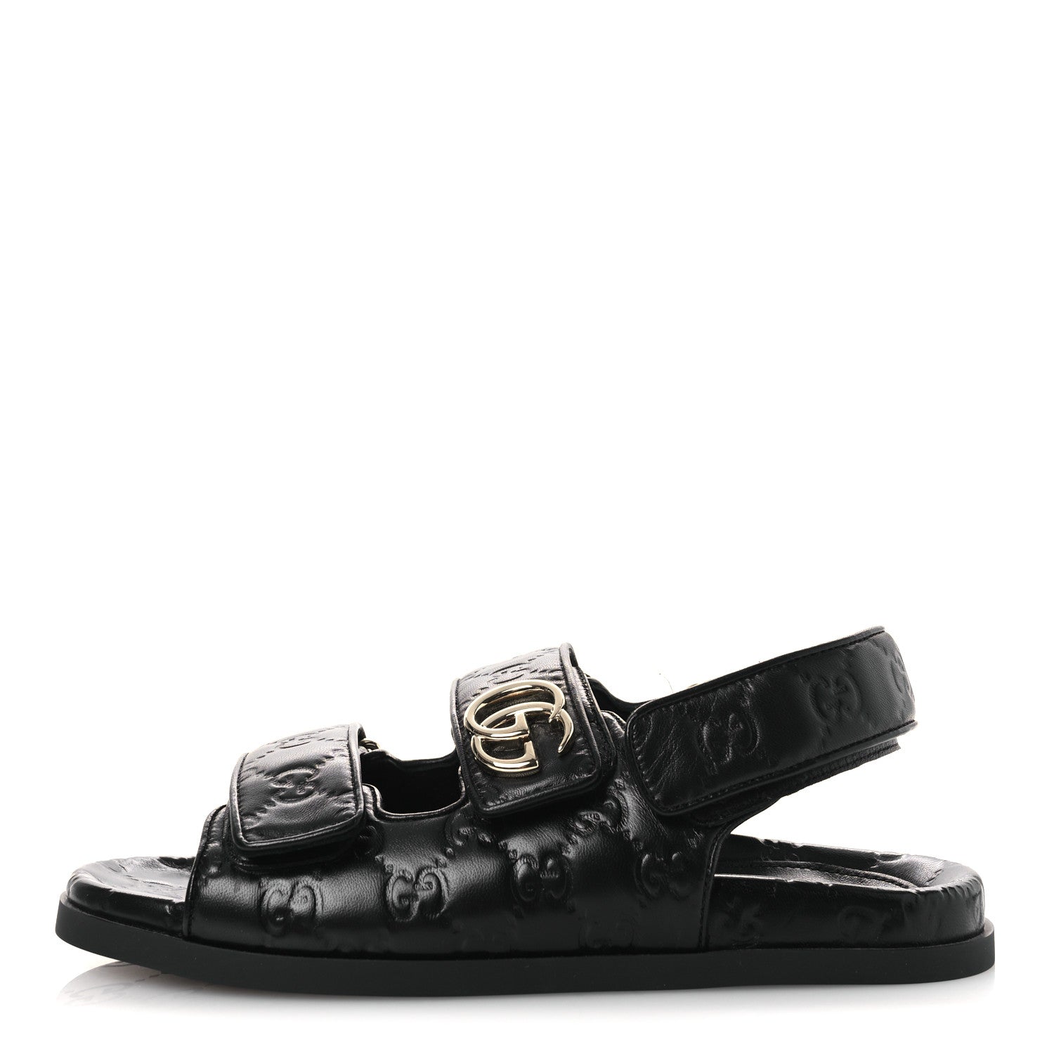 Guccissima GG Embossed Womens Sandals 37 Black £¨ Direct shipment via from wholesalehk.shop