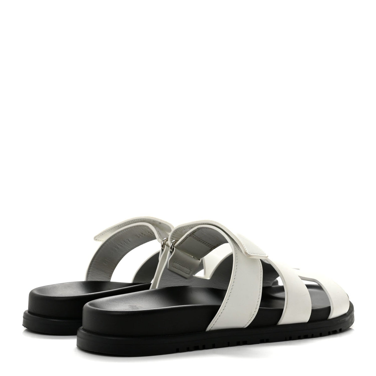 Calfskin Womens Chypre Sandals 38.5 White wholesalehk.shop
