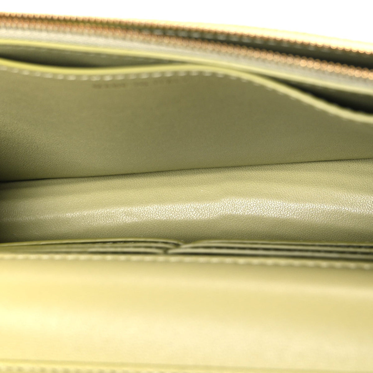 Calfskin Lizard Embossed Wallet On Chain WOC Green wholesalehk.shop