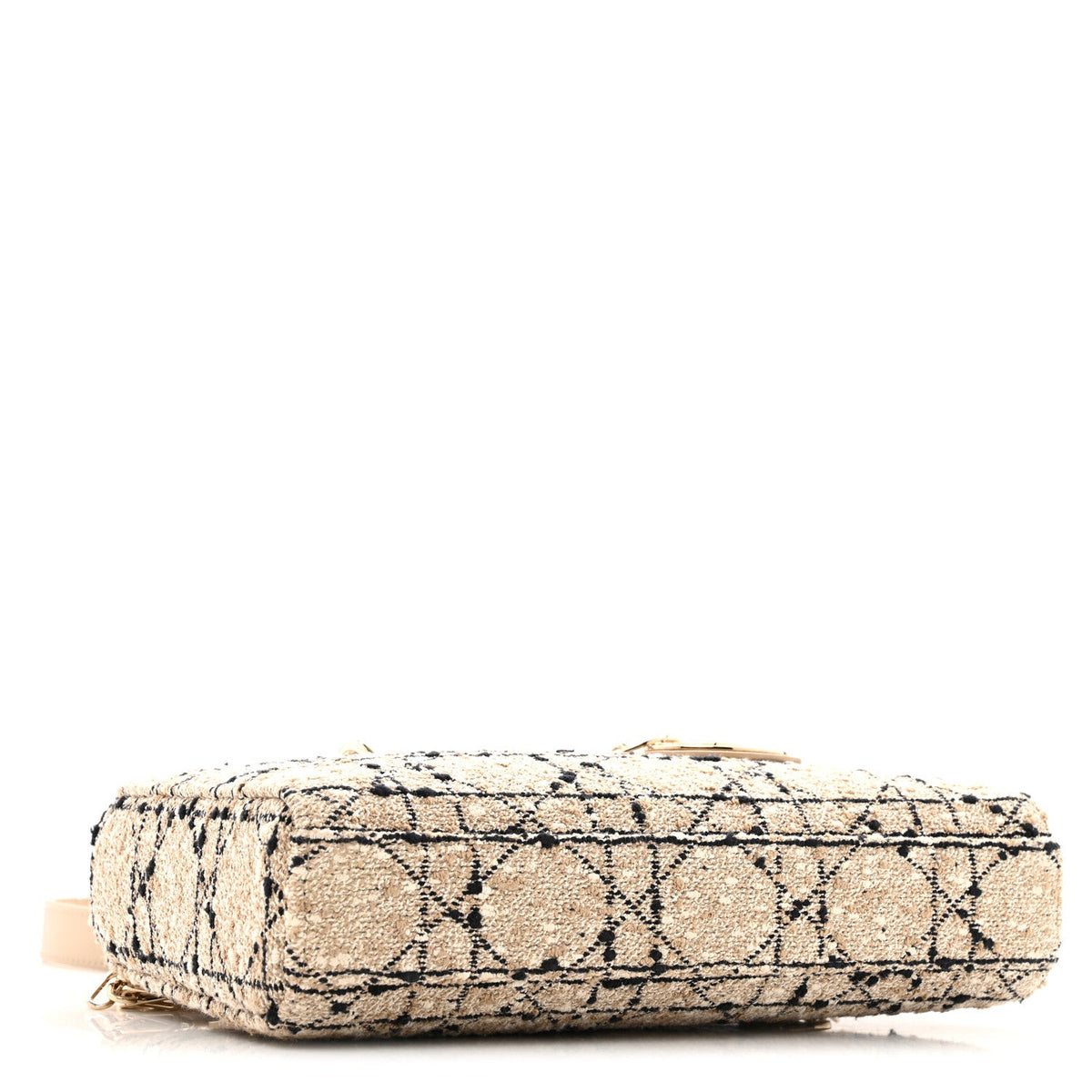 Tweed Cannage Medium Lady D-Joy Natural Black wholesalehk.shop
