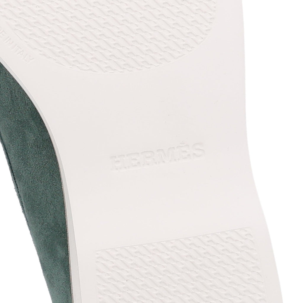 Suede Calfskin Womens Low Loafers 38 Vert Cedre wholesalehk.shop
