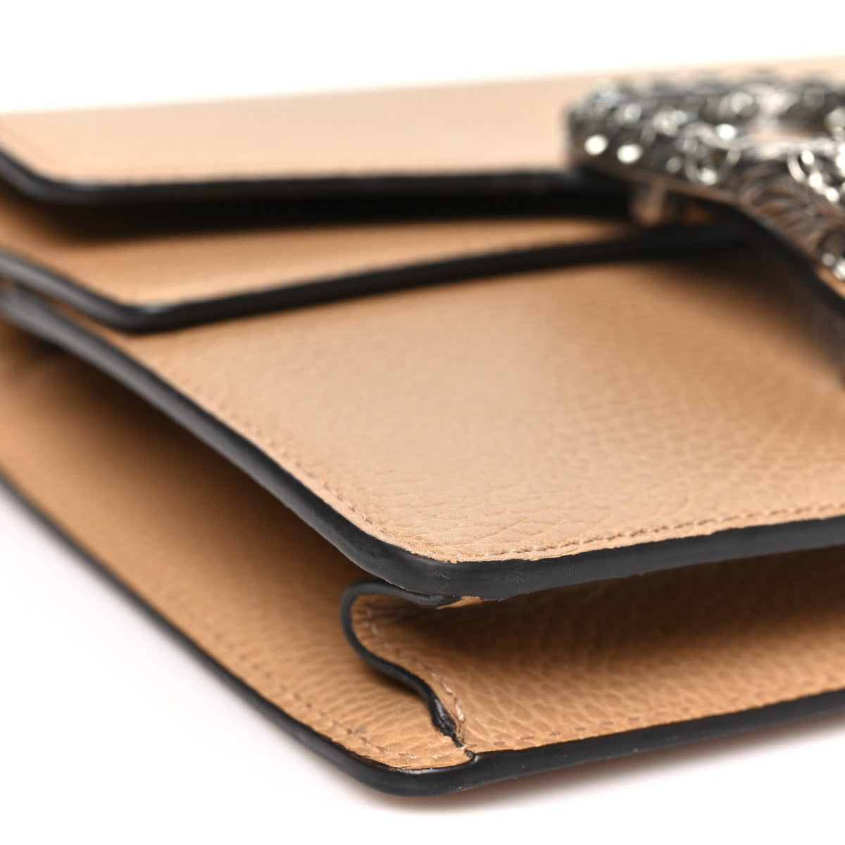 Dollar Calfskin Crystal Mini Dionysus Shoulder Bag Natural Tan Black Diamond wholesalehk.shop