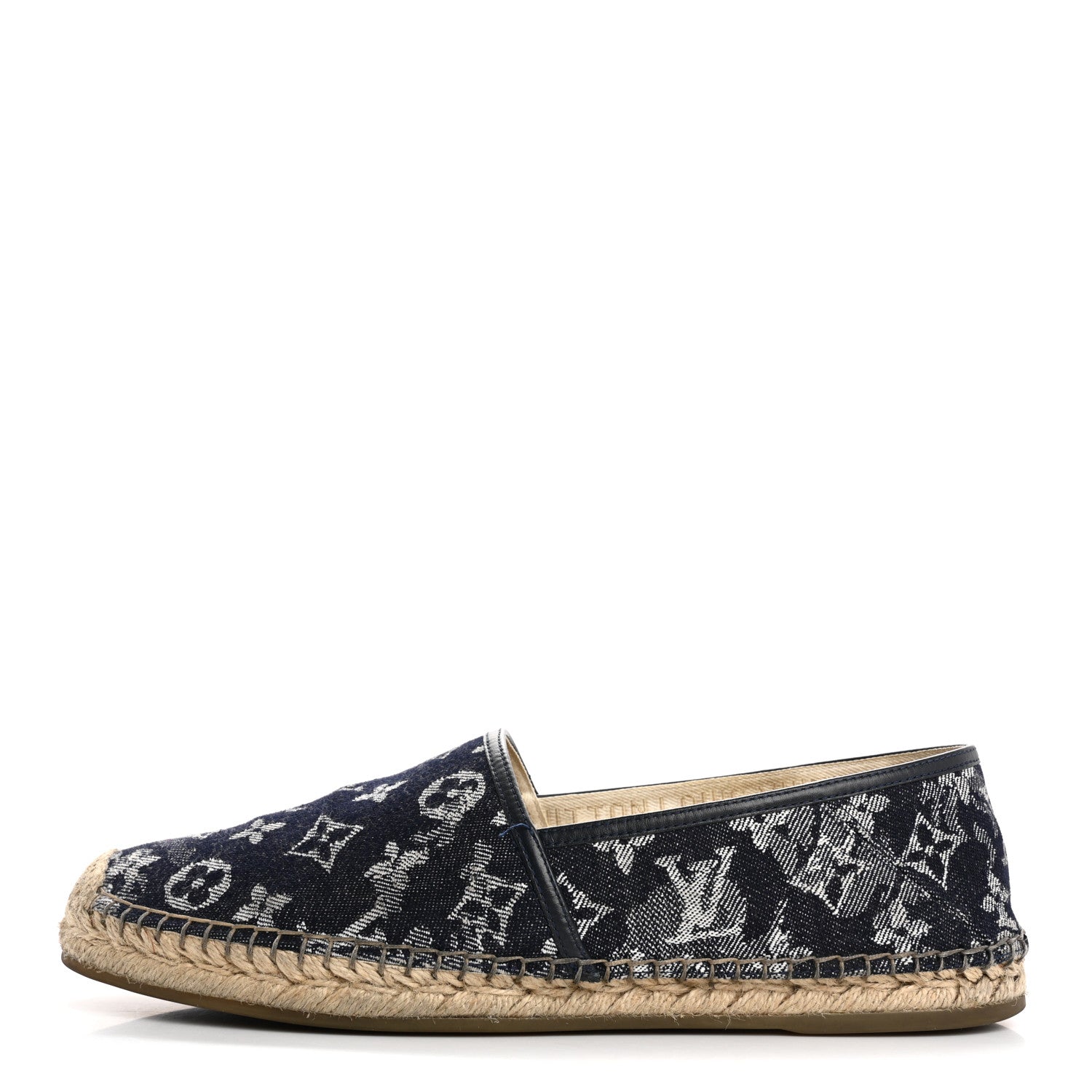 Monogram Denim Espadrille Flats 8.5 Blue £¨ Direct shipment via from wholesalehk.shop