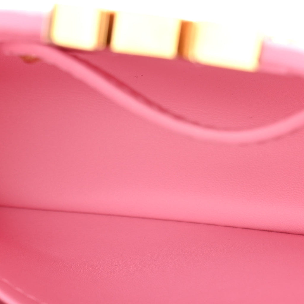 Taurillon Embellished Flower Handle Capucines Mini  Marshmallow Pink £¨ Direct shipment via from wholesalehk.shop