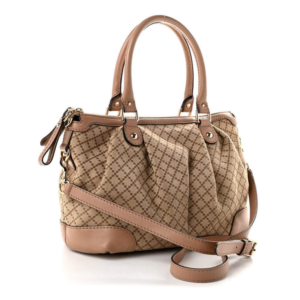 Diamante Medium Sukey Top Handle Bag Beige Pink wholesalehk.shop