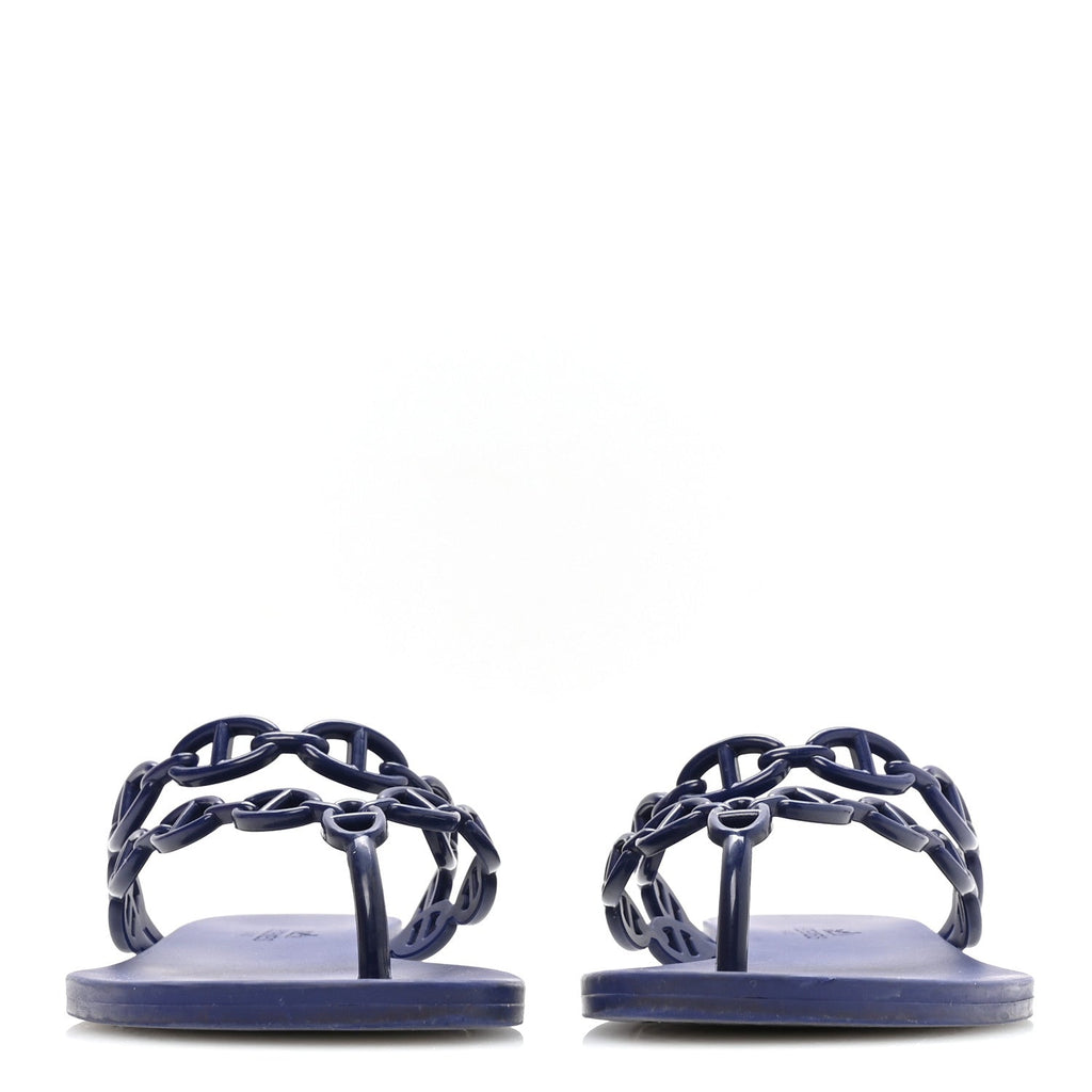 Rubber Chaine d'Ancre Island Sandals 37 Bleu Smalt wholesalehk.shop