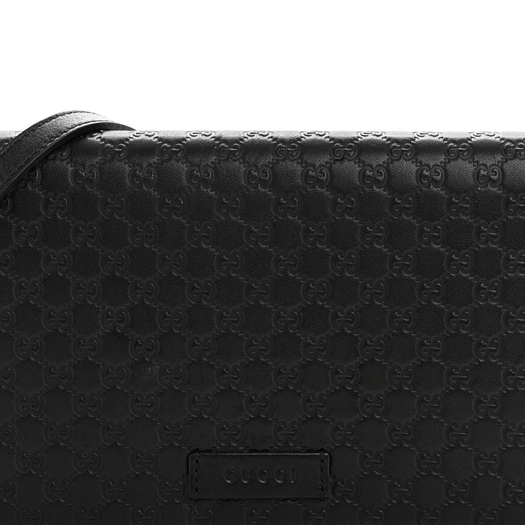 Microguccissima Crossbody Wallet Black £¨ Direct shipment via from wholesalehk.shop