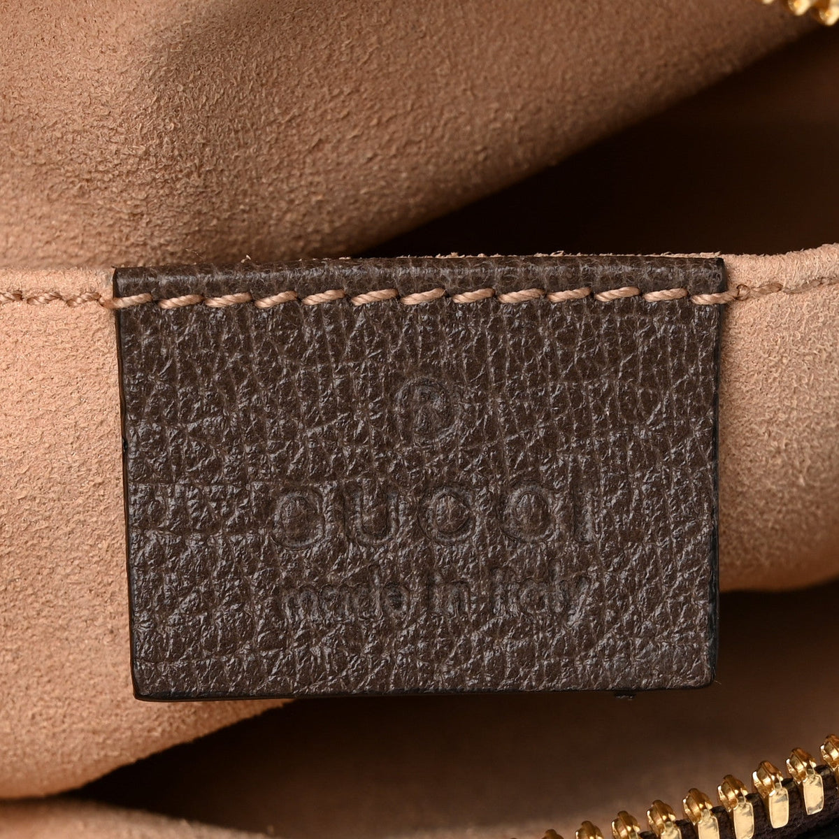 GG Supreme Monogram Web Small Ophidia Belt Bag 95 38 Dark Brown wholesalehk.shop