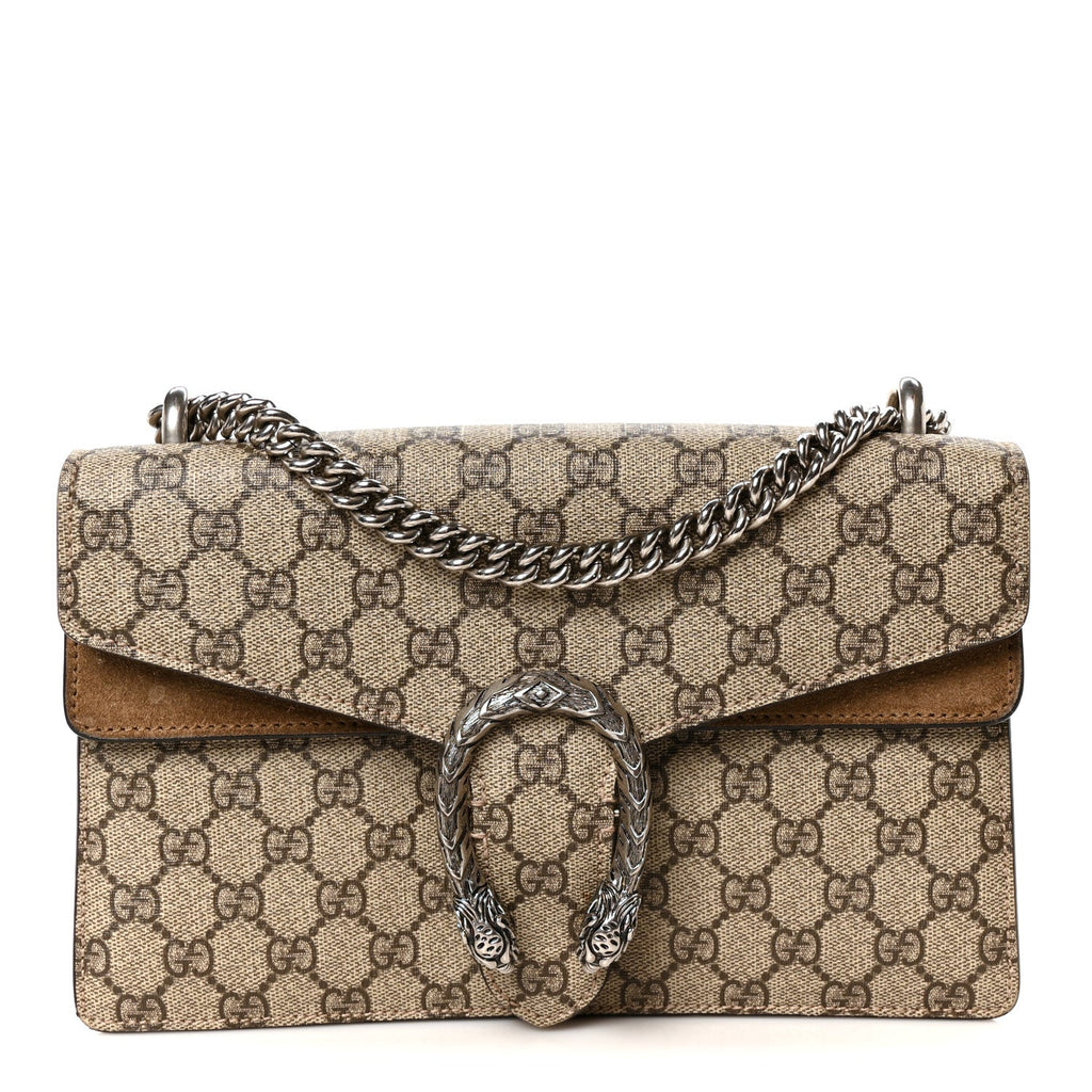 GG Supreme Monogram Small Dionysus Shoulder Bag Taupe wholesalehk.shop