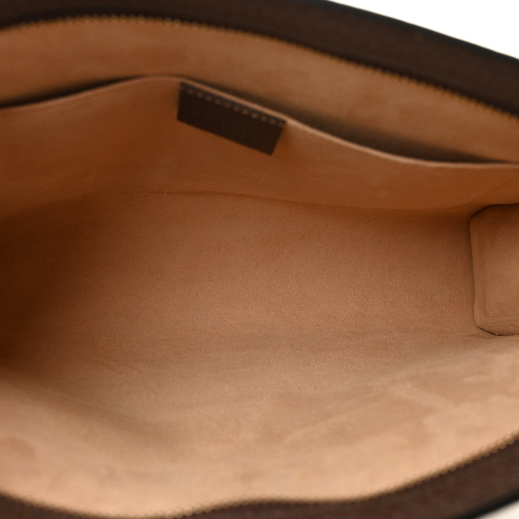 GG Supreme Monogram Web Ophidia Pouch Brown wholesalehk.shop
