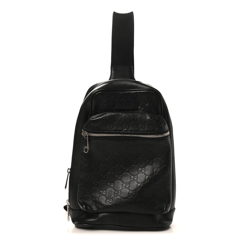 Guccissima Sling Backpack Black £¨ Direct shipment via from wholesalehk.shop