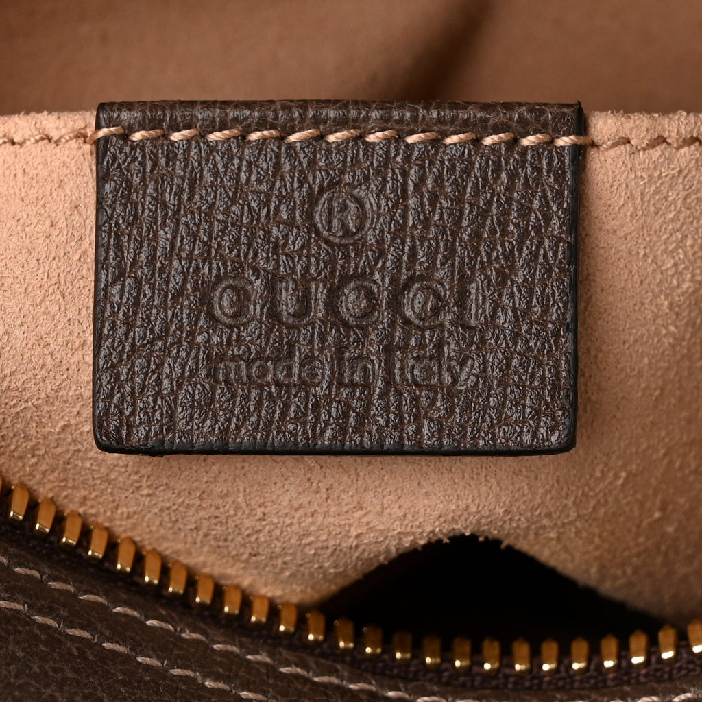 GG Supreme Monogram Web Small Ophidia Belt Bag 85 34 Dark Brown wholesalehk.shop