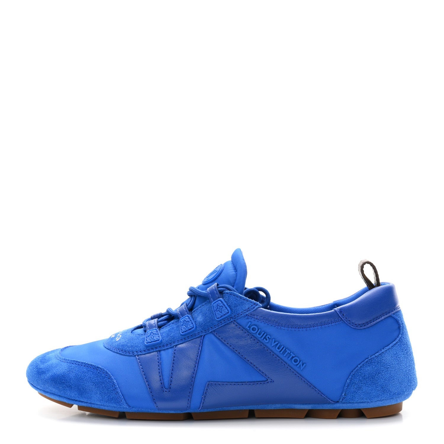 Suede Calfskin LV Sneakerina 39.5 Electric Blue £¨ Direct shipment via from wholesalehk.shop