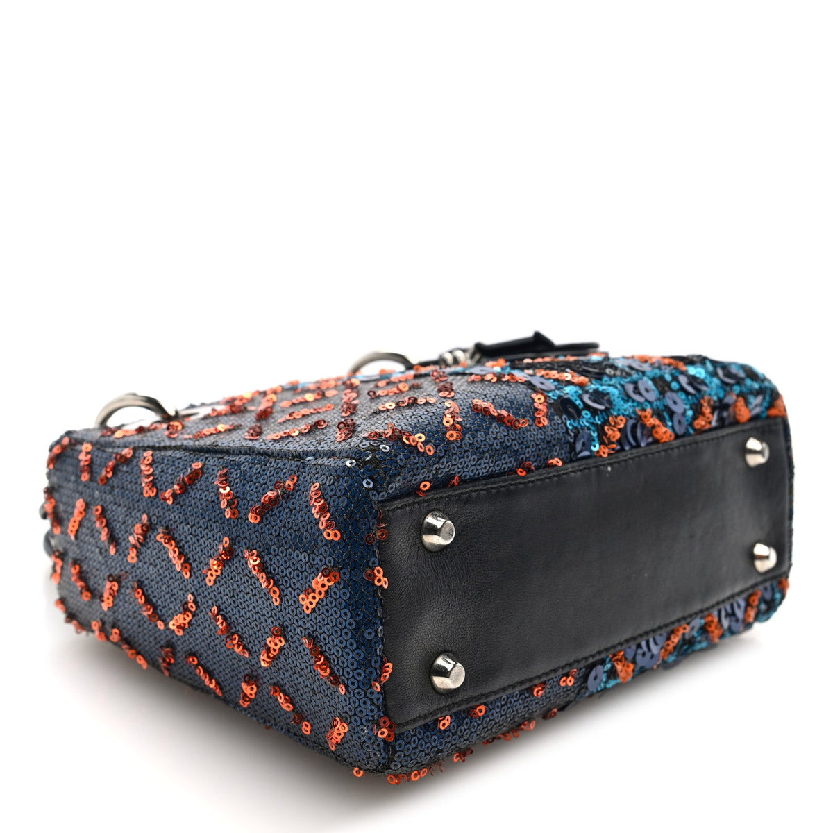 Sequin Lambskin Esprit Tokyo Mini Lady Dior Blue Multicolor wholesalehk.shop
