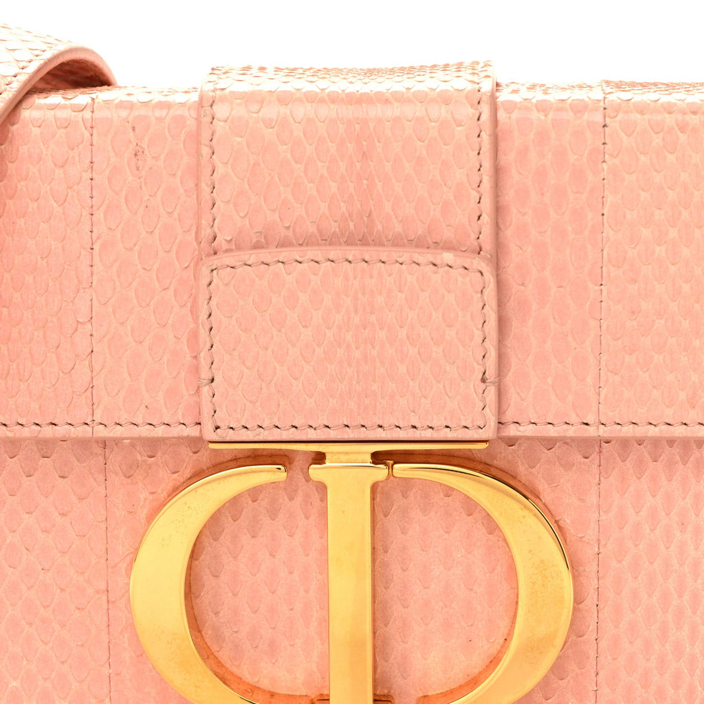 Snakeskin 30 Montaigne Box Bag Rose Clair wholesalehk.shop