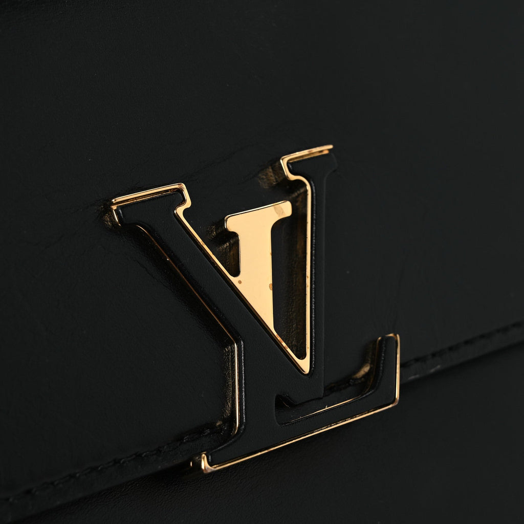 Calfskin LV Wallet On Chain Capucines Black £¨ Direct shipment via from wholesalehk.shop