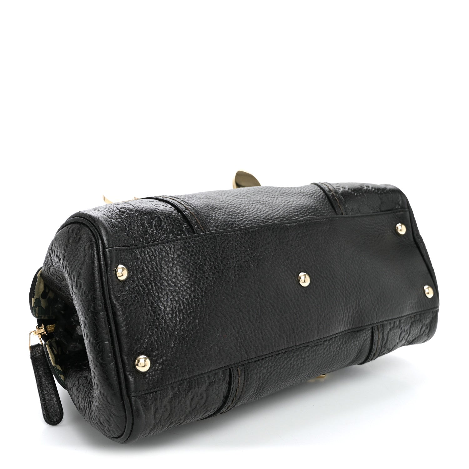Calfskin Guccissima Signoria Bowler Bag Black £¨ Direct shipment via from wholesalehk.shop