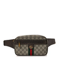 Soft GG Supreme Monogram Medium Ophidia Belt Bag  Dark Brown wholesalehk.shop