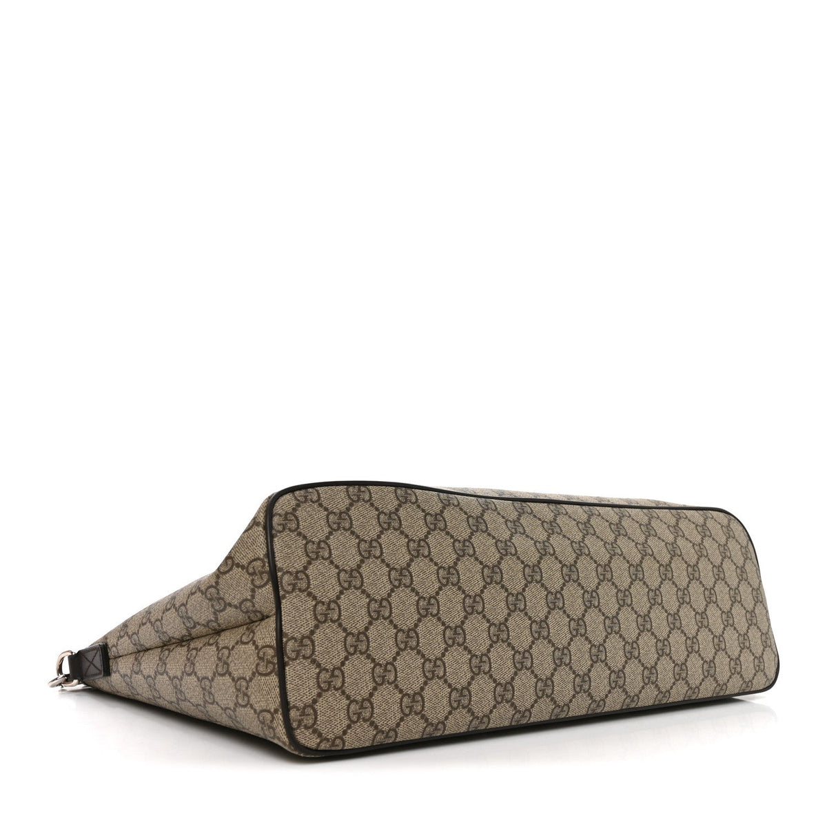 GG Supreme Monogram Medium Zippered Tote Dark Brown wholesalehk.shop