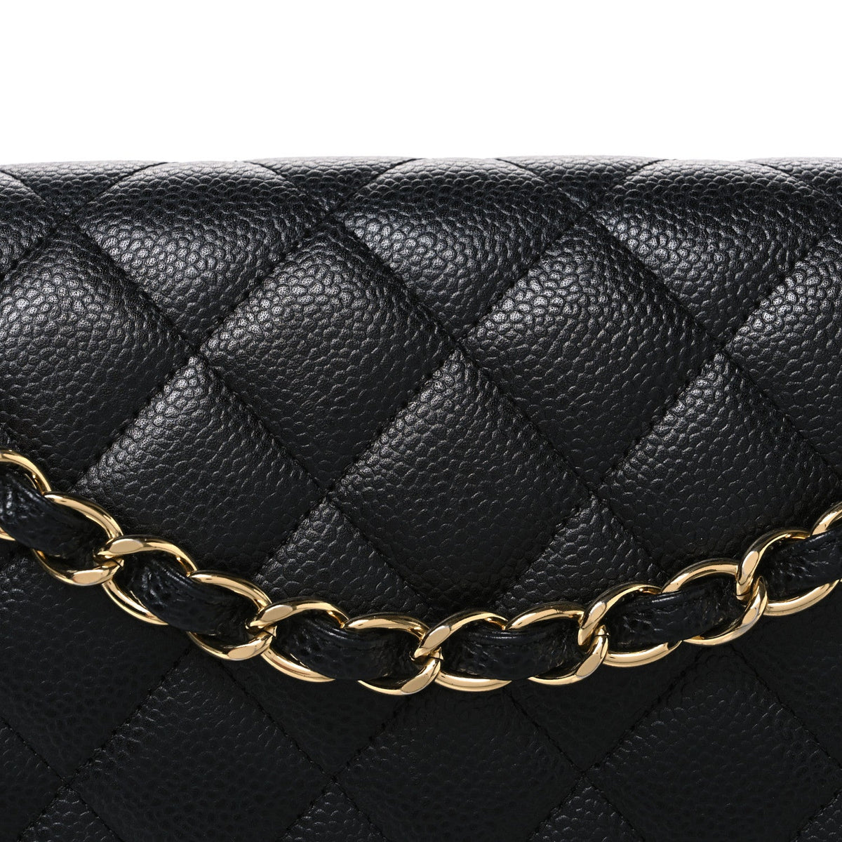 Caviar Quilted Maxi Double Flap Black wholesalehk.shop