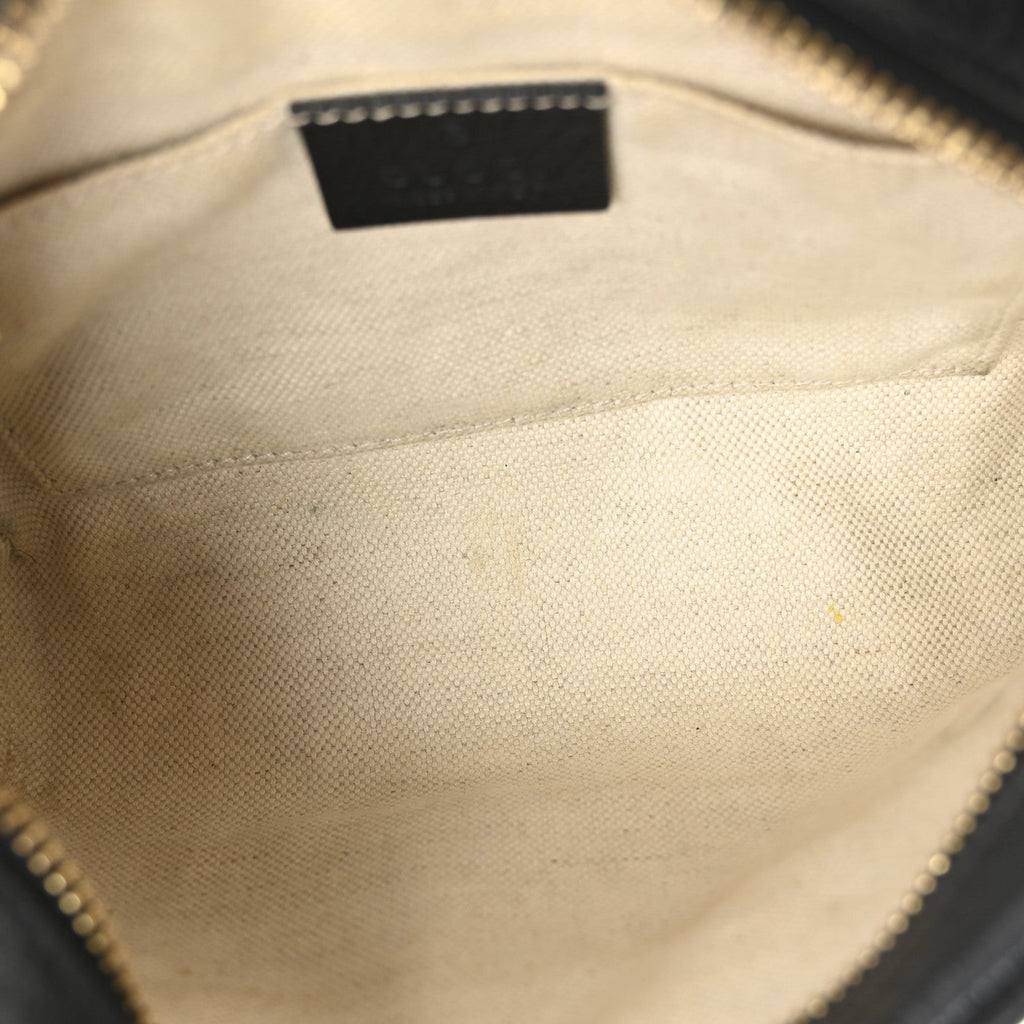 Jacquard Black Denim GG Monogram Textured Dollar Calfskin Mini Ophidia Shoulder Bag Black Ivory wholesalehk.shop