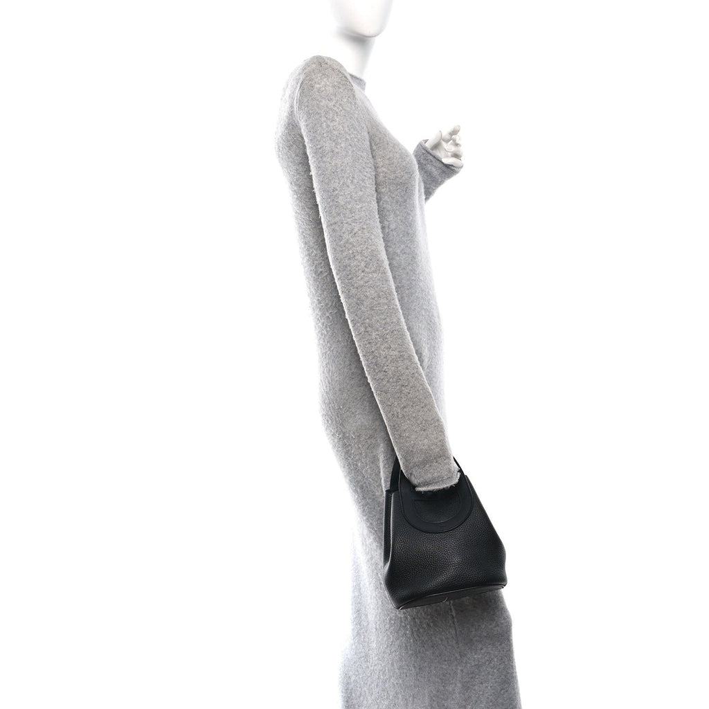 Taurillon Clemence Swift In-The-Loop 18 Bag Black £¨ Direct shipment via from wholesalehk.shop