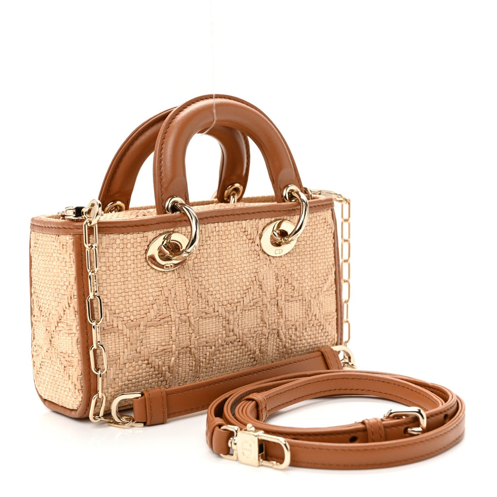 Raffia Micro Cannage Lady D-Joy Natural wholesalehk.shop
