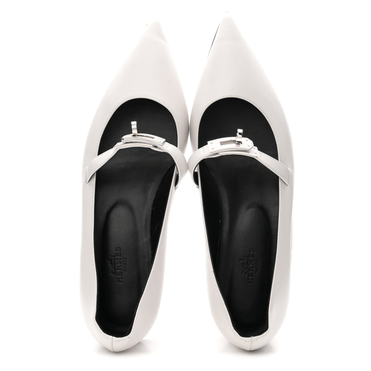Calfskin Kelly Ballet Flat 38 Gris Clair wholesalehk.shop