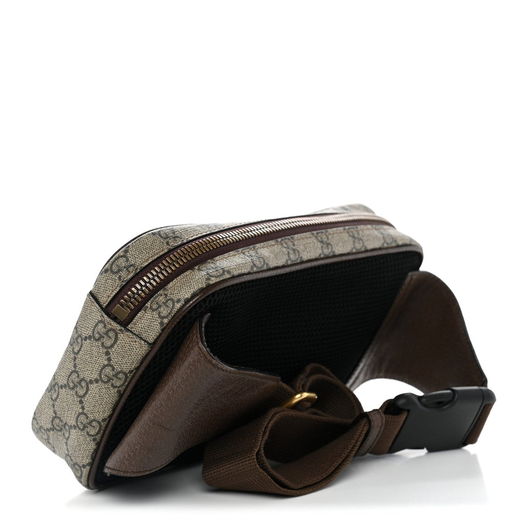 Soft GG Supreme Monogram Medium Ophidia Belt Bag Dark Brown wholesalehk.shop
