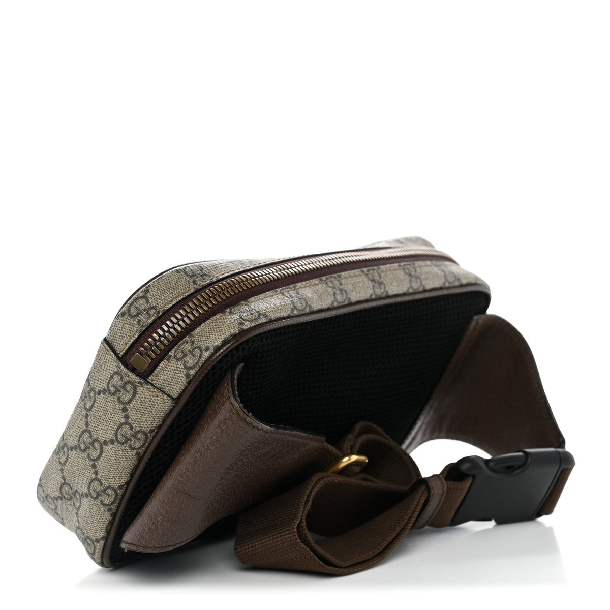 Soft GG Supreme Monogram Medium Ophidia Belt Bag Dark Brown wholesalehk.shop