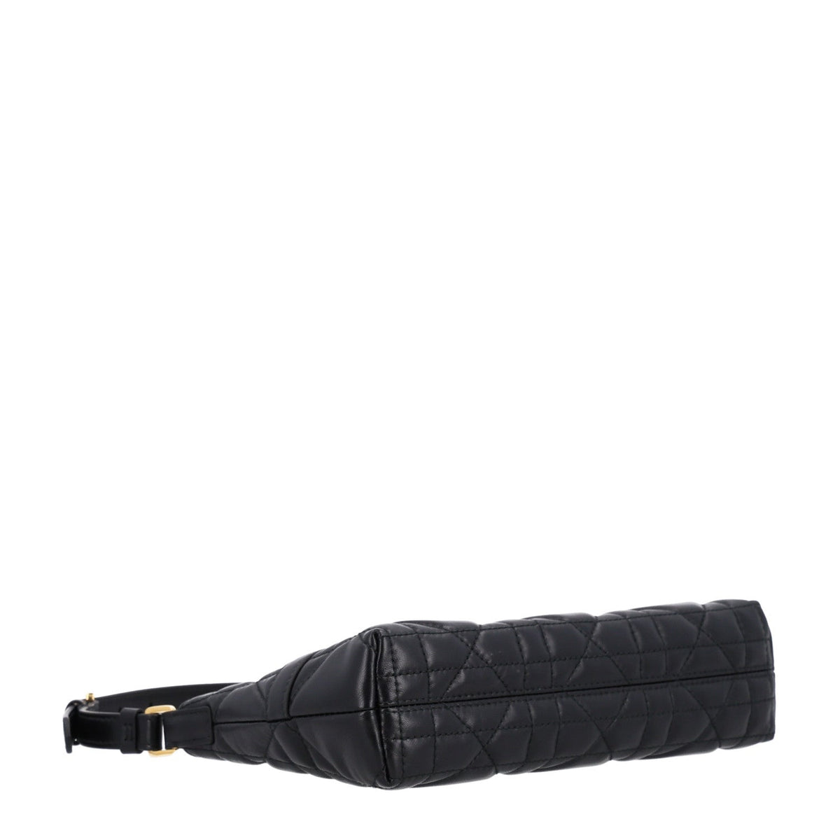 Calfskin Macrocannage Miss Caro Mini Hobo Bag Black wholesalehk.shop