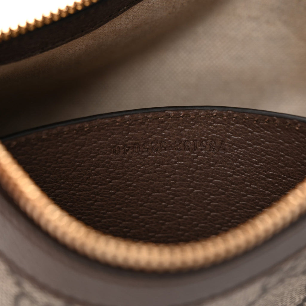 GG Supreme Monogram Textured Dollar Calfskin Web Small Ophidia GG Handbag Beige Ebony New Acero wholesalehk.shop
